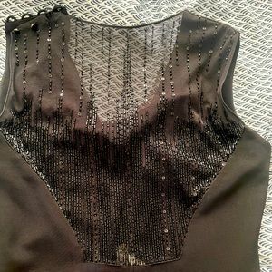 Formal, beaded, black dress!